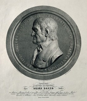 Giovanni Battista Paletta. Lithograph by P. Bertotti after G. Cornienti after D. Césari.