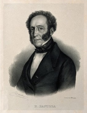 Bartolomeo Panizza. Lithograph by Martini.