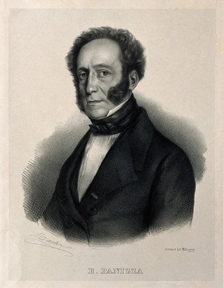 Bartolomeo Panizza. Lithograph by Martini.