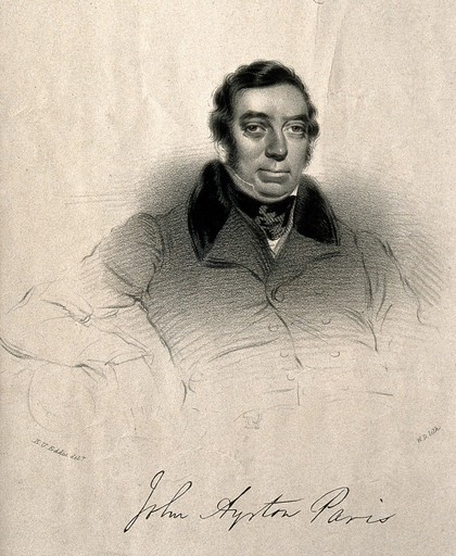 John Ayrton Paris. Lithograph by [W. D.], 1836, after E. U. Eddis.