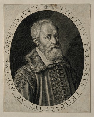 Aemilius Parisanus. Line engraving by R. Sadeler after P. Mera, 1617.