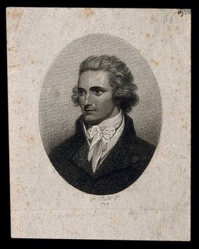 Mungo Park. Stipple engraving by F. Bolt, 1799, after H. Edridge.