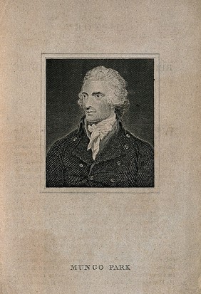 Mungo Park. Line engraving after H. Edridge.