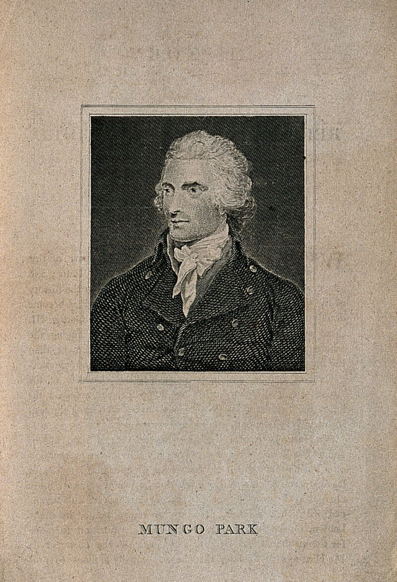 Mungo Park. Line engraving after H. Edridge., by Henry Edridge