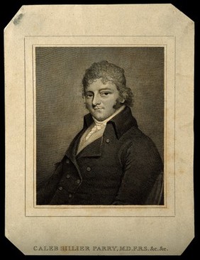 Caleb Hillier Parry. Engraving by P. Audinet after J. H. Bell.