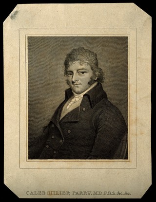 Caleb Hillier Parry. Engraving by P. Audinet after J. H. Bell.