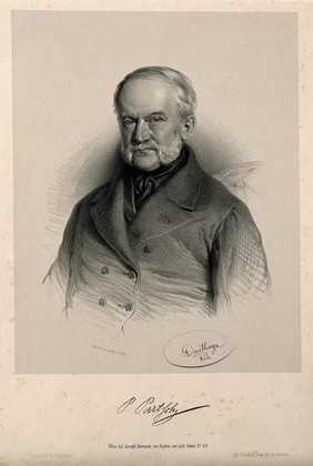 Paul Marie Partsch. Lithograph by A. Dauthage, 1855.