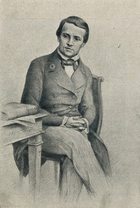 Louis Pasteur. Photogravure after C. Lebayle.