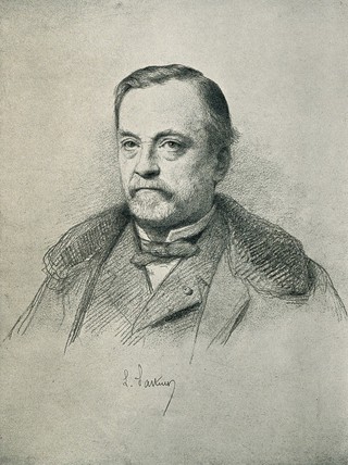 Louis Pasteur. Photogravure, 1896, after R. Lehmann, 1884.