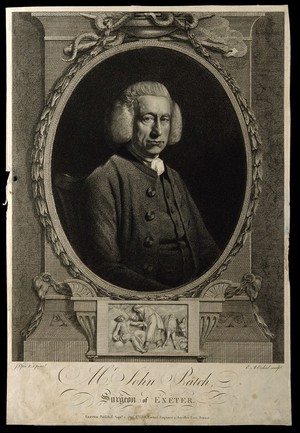 view John Patch. Engraving by E. A. Ezekiel, 1789, after J. Opie.