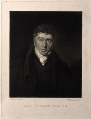 view John Peacock. Mezzotint by T. Lupton after J. Meggett.