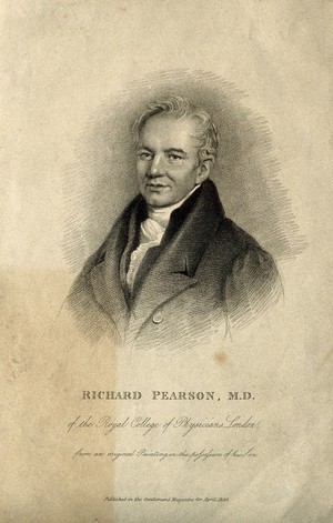 view Richard Pearson. Stipple engraving, 1836, after Miss Bracken.