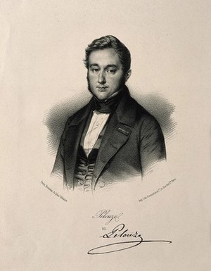 view Théophile-Jules Pelouze. Lithograph.