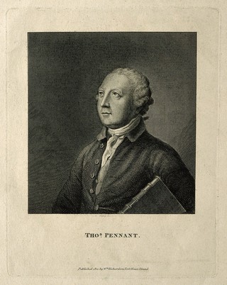 Thomas Pennant. Line engraving by B. Reading, 1812, after T. Gainsborough, 1776.