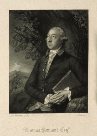 Thomas Pennant. Mezzotint by C. Tomkins, 1869, after T. Gainsborough, 1776.