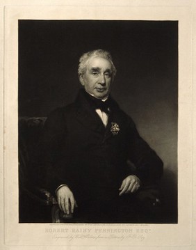 Robert Rainey Pennington. Mezzotint by W. Walker, 1849, after F. R. Say.