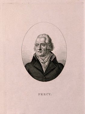 Pierre-François, Baron de Percy. Stipple engraving by A. Tardieu.