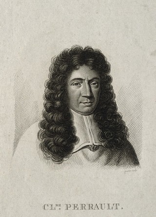 Claude Perrault. Stipple engraving by C.A. Forestier.