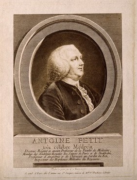 Antoine Petit. Process print after C. Macret, 1775.