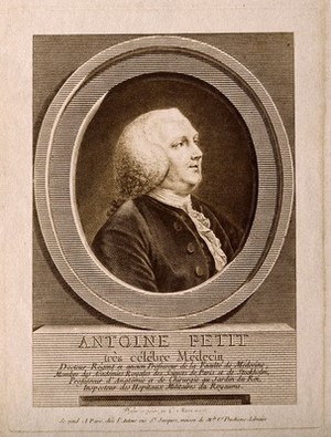 view Antoine Petit. Process print after C. Macret, 1775.