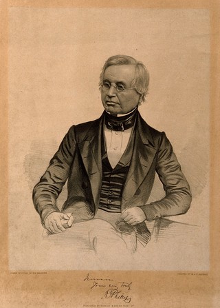Richard Phillips. Lithograph by T. H. Maguire.