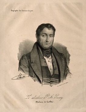 Pierre Adolphe Piorry. Lithograph by J.F.G. Llanta.