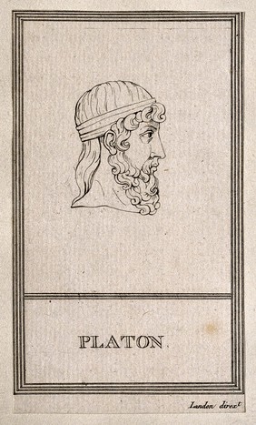Plato. Line engraving.