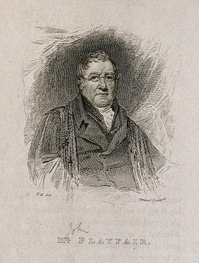 John Playfair. Line engraving by Stewart, 1819, after P. Morris (J.G. Lockhart).