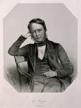 Lyon Playfair, 1st Baron Playfair. Lithograph by T. H. Maguire, 1851.