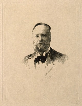 Joseph François Benjamin Polaillon. Etching by G. Poynot.