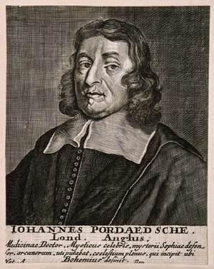 view John Pordage. Line engraving.