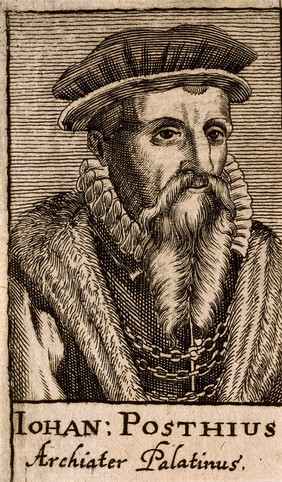 Joannes Posthius. Line engraving, 1688.