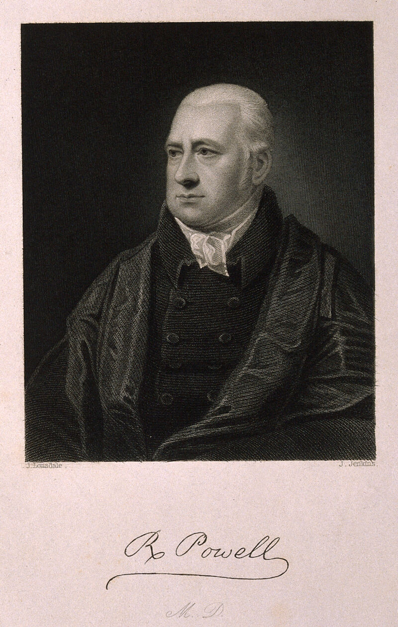 Richard Powell. Stipple engraving by J. Jenkins, 1839, after J. Lonsdale., by James Lonsdale