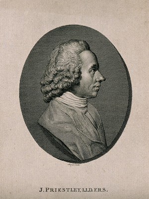view Joseph Priestley. Line engraving by W. Angus.