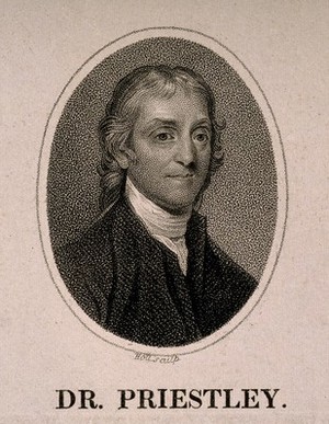 view Joseph Priestley. Stipple engraving by Holl.
