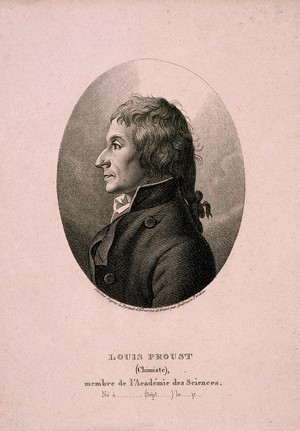 view Louis Proust. Stipple engraving by A. Tardieu after M. Albuerne.