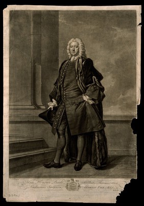 Henry Prude. Mezzotint by J. Faber, junior, 1744, after T. Hudson.