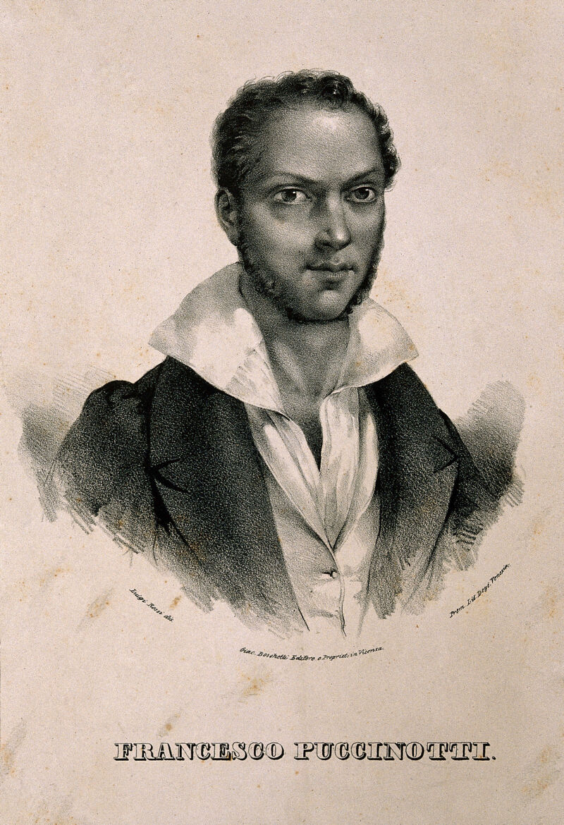 Francesco Puccinotti. Lithograph by L. Rossi., by Luigi Rossi