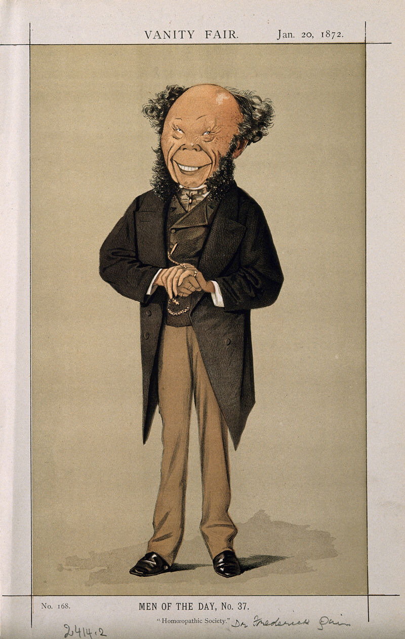 Frederick Foster Quin. Colour lithograph by A. Cecioni, 1872., 1872, by Adriano Cecioni