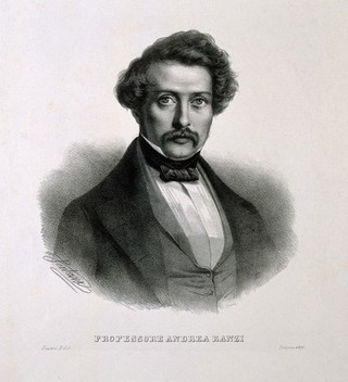 Andrea Ranzi. Lithograph by N. Fontani.