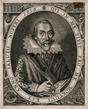 Aaron Rathborne. Line engraving by S. de Passe, 1616.