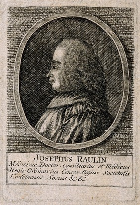 Joseph Raulin. Line engraving.