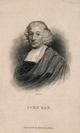 John Ray. Line engraving by W. H. Lizars after Mary Beale.