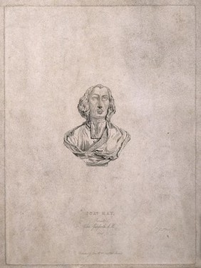 John Ray. Stipple engraving by C. G. Lewis, 1848, after J. M. Ince after L. F. Roubiliac.