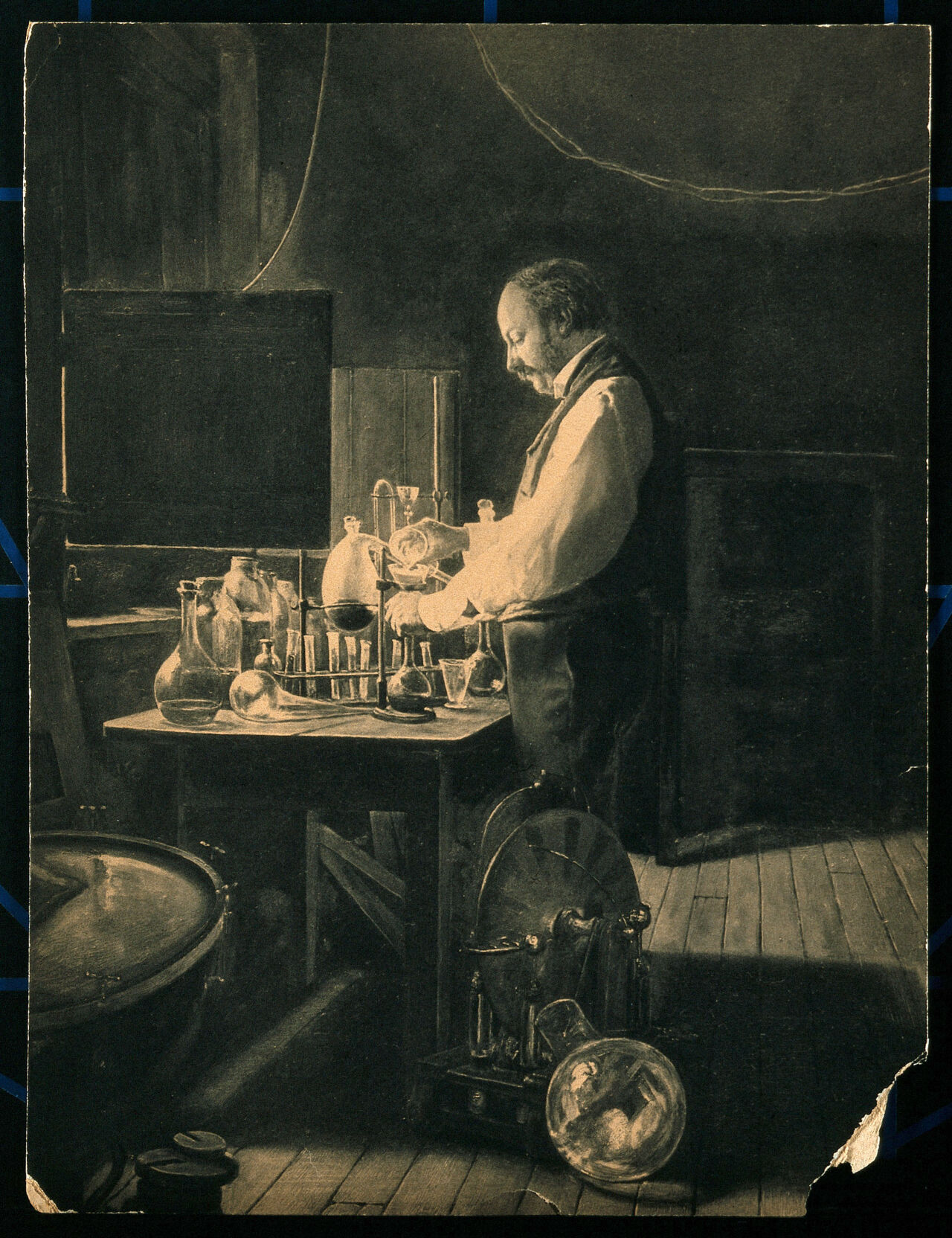 John William Strutt, 3rd Baron Rayleigh. Photogravure after Sir P. Burne-Jones., by Philip Burne-Jones