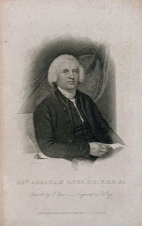 Abraham Rees. Stipple engraving by R. Page, 1828, after J. Opie.