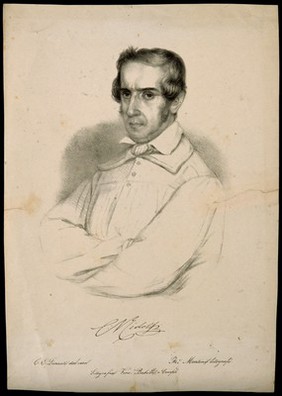 Cosimo, Marchese di Ridolfi. Lithograph by F. Martini after C. E. Liverati.