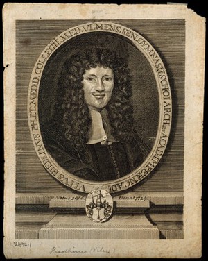 view Vitus Riedlin the younger. Line engraving.