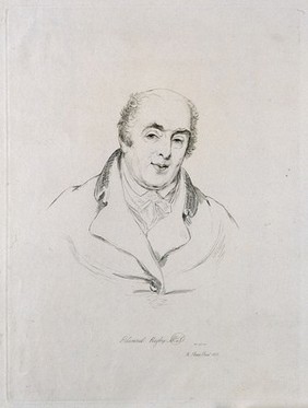 Edward Rigby. Etching by Mrs D. Turner, 1816, after M. Sharp, 1815.