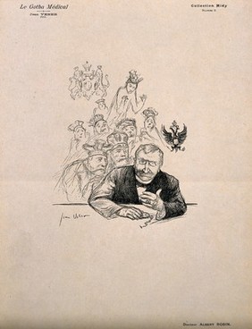 Albert Edouard Charles Robin. Lithograph by J. Veber.